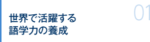 世界で活躍する語学力の養成